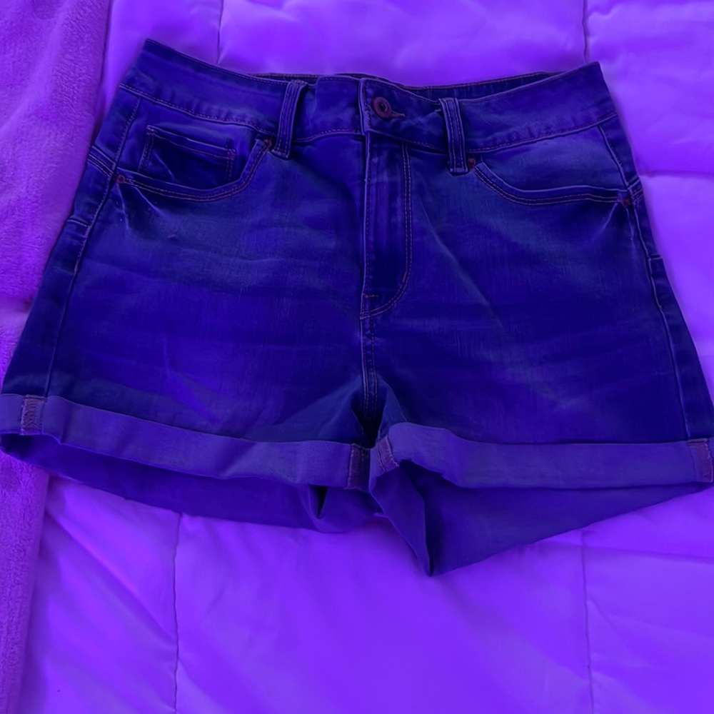 cute blue jean “booty” shorts
